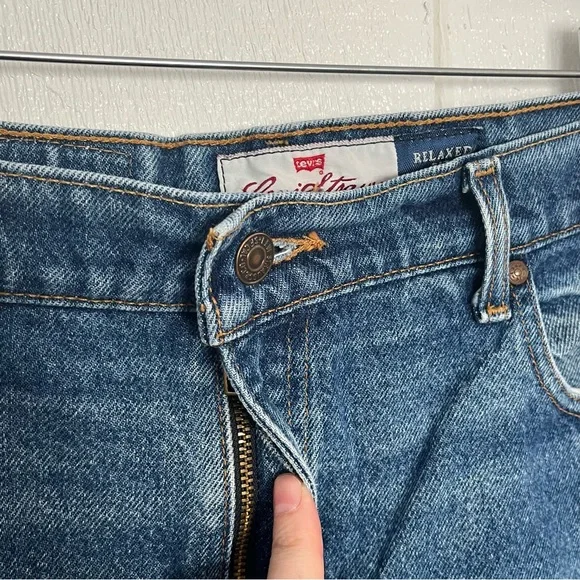 Vintage Levi's Orange Tab 540 Relaxed Fit Faded Dad Jeans Blue Wash Baggy 37x29